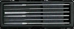 GLARDON ®-VALLORBE ESCAPEMENT BUFF FILES SET OF 6 BUFFING HALF ROUND BARRETTE - Picture 1 of 10