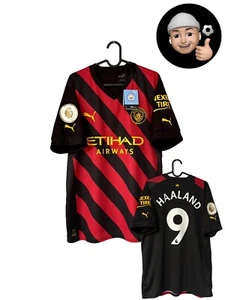 NEW 2022 2023 Manchester City Haaland Norway Puma Away Kit England Soccer Jersey - Picture 1 of 9