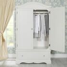 Antique White Bedroom Furniture French Chest Bedside Bed Wardrobe Vanity ROMANCE