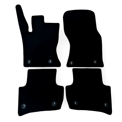 Car Floor Mats For Jaguar F Pace Velour Waterproof Black Carpet Rugs Auto Liners - Image 1 of 4