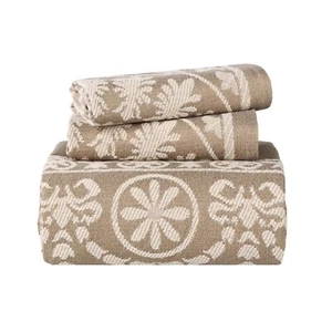 Kymbal Traditional Medallion Lightweight Cotton Blend Jacquard Bedspread Set - Picture 1 of 49