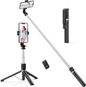 ATUMTEK 48.8" Selfie Stick Tripod Stable Tripod Stand with Detachable Bluetooth - Picture 1 of 11