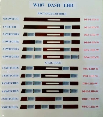 MERCEDES SL W107 Burl Walnut/ Zebrano Dash Set OEM Quality Veneer - Image 1 of 3