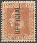 AOP Nouvelle-Zélande KGV King George V 1915-34 Officiel 1 1/2d d'occasion. SG O97b £48
