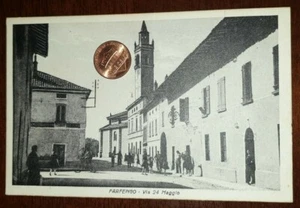 Cartolina d'epoca paesagg Italia Lombardia Brescia Farfengo Via 24 Maggio - Bild 1 von 2