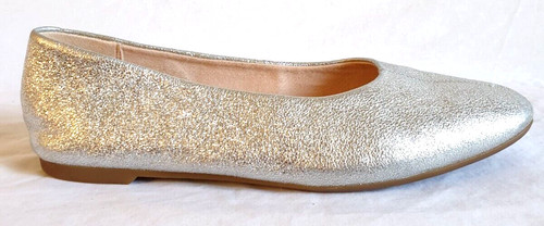 Ballerine Clarks argento glitter pelle taglia 5 5