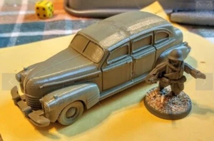28mm/1:56th Resin WW2 American Cadillac Staff Car - Imagen 1 de 1
