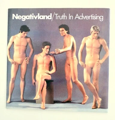 NEGATIVLAND ‎– Truth In Advertising US 7” record vinyl 45 rpm inserts - Image 1 of 4