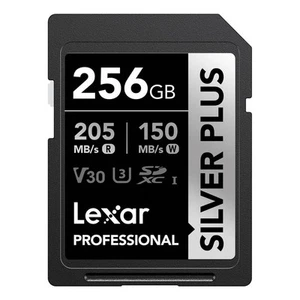 Lexar SDXC 256GB Professional Silver Plus 1066x UHS-I/ U3/A2/4K R205/W150 ( - Picture 1 of 7