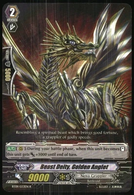 CardFight!! Vanguard Clash of Knights Beast Deity Golden Anglet 2013 BT09/033EN - Image 1 of 2