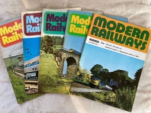 Vintage Modern Railways Magazine Bundle From The 1970s X 5 - Picture 1 of 6