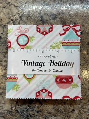 Vintage Holiday Charm Pack Moda Fabrics By Bonnie & Camille - Image 1 of 3