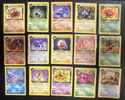 Almost  Complete Team Rocket Non Holo Set LP-NM 51 Cards WOTC Pokemon - Image 1 of 4