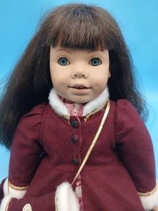 Bambola Heidi Ott vintage 18-20" vestiti originali capelli neri, occhi azzurri, fossette - Foto 1 di 13