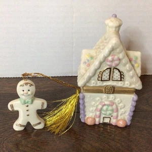 Lenox Treasures Lebkuchen Urlaub Überraschung Schmuckschatulle & Ornament Erstausgabe - Bild 1 von 4