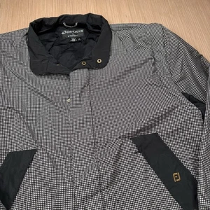 Dryjoys By Footjoy FJ Golf Rain Houndstooth Jacket Mens XL - Zip Off Sleeves - Bild 1 von 9