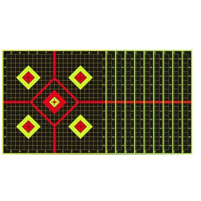 HUNTVP 10 Pack 12x12" Shooting Targets Splatter Gun Rifle Pistol Reactive Paper Target