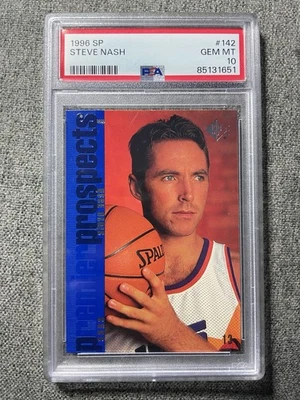 1996 UPPER DECK SP #142 Steve Nash PSA 10 Gem Mt. Phoenix Suns HOF - Image 1 of 2