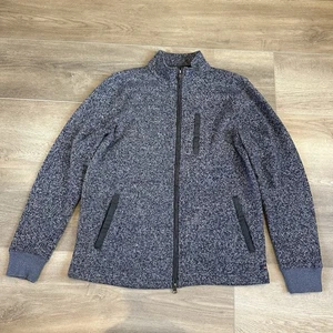 Chaqueta azul con cremallera completa Faherty Bridger Range para hombre talla mediana - Imagen 1 de 7