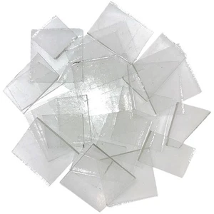 1.5 LB COE 96 Clear Glass Scraps - System 96 Fusing Glass Scraps - Picture 1 of 3