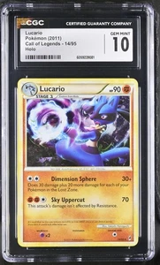 Pokemon CGC 10 Lucario Call of Legends 14/95 Holo (2011) - Picture 1 of 2