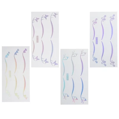  Adesivi olografici da 4 fogli per trucco degli occhi Adesivi temporanei per - Image 1 of 4