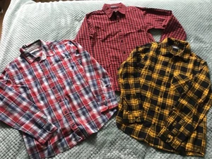 Boys Long Sleeve x 3 Button Down Shirt Bundle Age 12 Excellent condition - Picture 1 of 8
