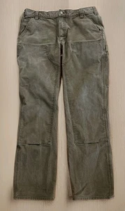 Carhartt Relaxed Fit Carpenter Hose Herren 36x34 grau Double Knee 103334 029 - Bild 1 von 9