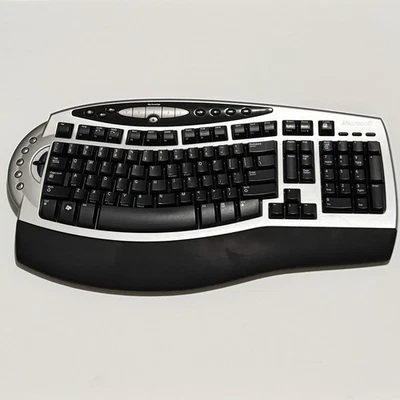 Microsoft Wireless Comfort Keyboard 4000 Model 1045 Ergonomic - Image 1 of 4