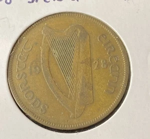 1928 Irland Penny Münze Bronze kostenloser Versand - Bild 1 von 2