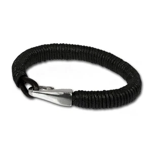 SilverDream Bracciale in pelle nero da donna braccialetto in pelle LA0108S - Foto 1 di 6