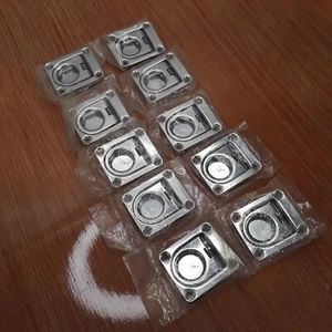 Marine Stainless Flush Mount Hatch Pull Lift Ring 1.5" x 1.75" (10 Pieces) - Picture 1 of 15