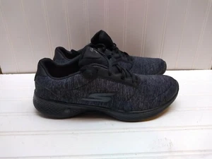 Skechers Women 10M 40 Gray Go Walk Memory Textile Slip On Athletic Sneaker Shoes - Picture 1 of 11