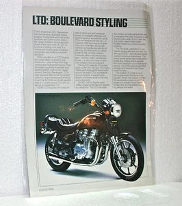 KAWASAKI KZ550 - KZ1100 advertisement LTD - Bild 1 von 2