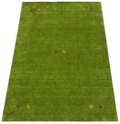 Grün Gabbeh Wohnzimmer Teppich 100% Wolle 175x240 cm Orient Handgewebt WR81 - Bild 1 von 4