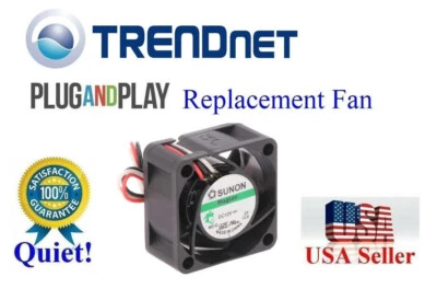 1x *Quiet* Replacement Fan for TRENDnet TEG-S708 v2 Switch - Image 1 of 4