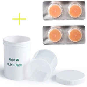 1 set PP Hearing Drying Hearing Aids Drying Jar Dry Case Drying Capsule Tablet - Picture 1 of 16