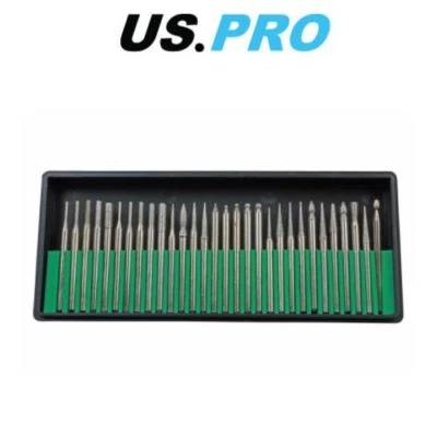 US PRO 30 Piece Diamond Deburring & Engraving Set 2627