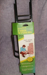 NEW SET OF 2 CORD WINDER 16" LONG EACH NO TANGLE CORD ORGANIZER NEW IN PACKAGE - Picture 1 of 12