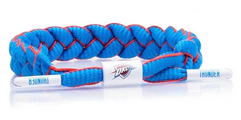 Rastaclat Basketball Oklahoma City Thunder Knotted Bracelet - Blue & Orange Cover