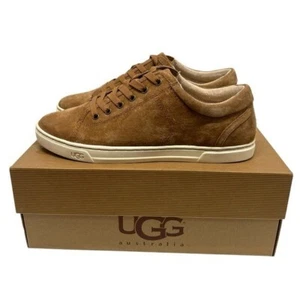 UGG Tomi Chestnut Brown Suede Lace Up Casual Sneakers Shoes Women’s 8 - Picture 1 of 15