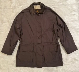 Loro Piana 1992 Horsey Jacket Olympics Barcelona Leather Brown XL - Picture 1 of 10