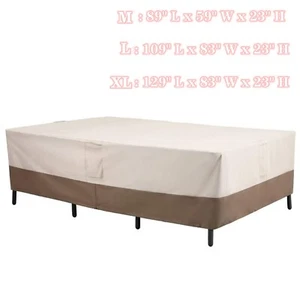 Waterproof Garden Patio Furniture Cover Rectangular Outdoor Table Chair Cover - Picture 1 of 13