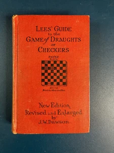 Lees Complete Guide to the Game of Draughts or Checkers Book Hardcover New Ed - Foto 1 di 5