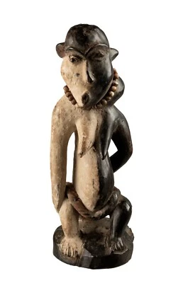 Statuette africaine Pende du malade en bois Art Africain    # 17539 - Photo 1/4