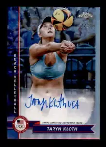 TARYN KLOTH 2024 TOPPS CHROME U.S. OLYMPICS REFRACTOR AUTO #117/338 BF6678 - Picture 1 of 1