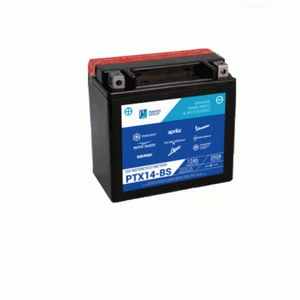 Batteria PTX14-BS 12V 12Ah 14 BS PIAGGIO 1R000319 tipo YTX14-BS - Foto 1 di 7