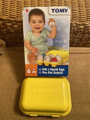 TOMY HIDE N SQUEAK EGGS - Image 1 of 3