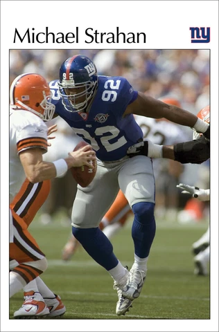 Michael Strahan NIGHTMARE New York Giants Retro-SI-Style NFL 22x34 POSTER Cover