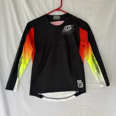 Camiseta deportiva Troy Lee Designs TLD JUVENIL Sprint manga larga carrera negra mediana cierre Foto 1 de 2